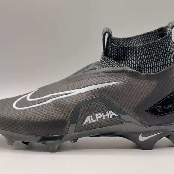 Nike Alpha Menace Elite 3 Men\'s Football Cleats Black White CT6648-010 main image 12
